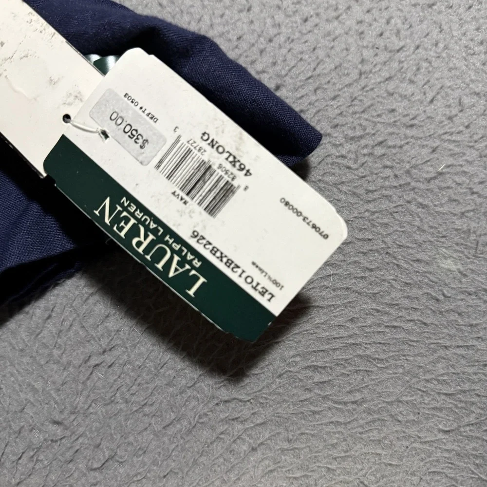 Lauren‎ Ralph Lauren Neat Blue Ultraflex Blazer Suit Jacket 46L $350 NWT